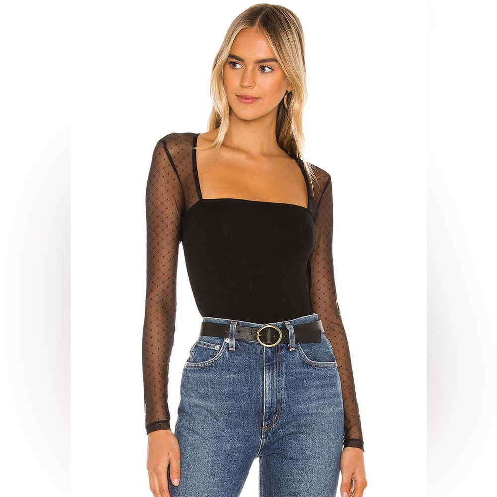 Revolve Lovers + Friends Elisabetta Bodysuit - Black - XS
